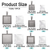 6Pcs 6 Styles 304 Stainless Steel Pendant Cabochon Settings STAS-TA0001-47A-3