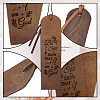 Cowhide Leather Labels AJEW-WH0386-0037-4