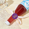 Brass Wax Seal Stamps with Rosewood Handle AJEW-WH0412-0209-6