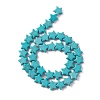 Synthetic Turquoise Beads Strands G-WH0021-05-2