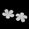 5-Petal Frosted Acrylic Bead Caps SACR-F016-01A-2