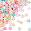 300Pcs Crackle Opaque Acrylic Beads OACR-TA0004-60-3