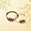 2Pcs 2 Colors Sport Theme Acrylic Beaded Bracelet BJEW-JB08558-04-2