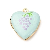 304 Stainless Steel Heart Locket Pendants STAS-Z168-02G-01-1
