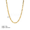 Titanium Steel Figaro Chain Necklaces PW-WG8A4BA-05-1