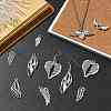80Pcs 8 Styles Tibatan Style Alloy Pendants FIND-CJ0006-02-6