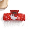 Christmas Theme PVC Claw Hair Clips PW-WGE755E-05-1