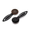 Alloy & Iron Bookmark Cabochon Settings PALLOY-N184-08AB-2