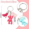 Tassel Bear Acrylic & Resin Keychain KEYC-YW00167-01-3