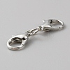 Zinc Alloy Double Lobster Claw Clasps FIND-TAC0016-15P-2