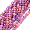 Natural Dyed Jade Beads Strands G-F601-A23-1