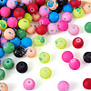 200Pcs 10 Colors Forsted Glass Beads GLAA-TA0003-28-3