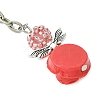 Resin & Alloy & Glass Keychain KEYC-MZ00015-6