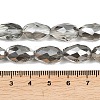 Electroplate Glass Beads Strands X-EGLA-D015-15x10mm-34-3