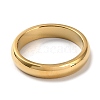 Ion Plating(IP) 304 Stainless Steel Simple Plain Band Finger Ring for Women Men RJEW-F152-03G-2