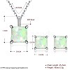 925 Sterling Silver Jewelry Sets SJEW-BB30937-A-2