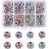  Alloy Rhinestone European Beads MPDL-NB0001-01-1