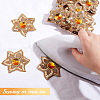  Iron on/Sew on Ethnic Style Embroidery Flower Polyester Lace Ribbons OCOR-WH0060-47C-5