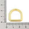 Rack Plating Brass D Linking Rings KK-P277-35G-3