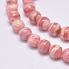 Natural Argentina Rhodochrosite Beads Strands G-D864-14-8mm-2