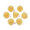 Transparent Spray Painted Glass Charms GLAA-S054-25-1
