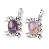 Natural Amethyst Pendants G-D469-01P-01-2