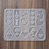 Heart Earrings Pendants DIY Silicone Mold DIY-Q033-06A-3