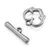 304 Stainless Steel Toggle Clasps STAS-N092-184-2