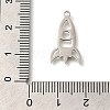 201 Stainless Steel Pendants STAS-R136-25P-3