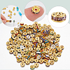 200Pcs 10 Colors Brass Rhinestone Spacer Beads RB-SP001-08B-6
