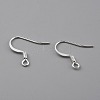 Brass Earring Hooks KK-O131-08S-2