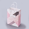 Rectangle Kraft Paper Bags with Handle DIY-I030-02B-01-2