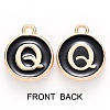 Golden Plated Alloy Charms ENAM-SZ0001-25B-Q-3