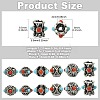 18Pcs 6 Styles Tibetan Style Alloy Beads FIND-CJ0005-74-2