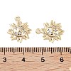 Brass Micro Pave Clear Cubic Zirconia Pendants KK-Z059-13G-3