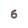 Number Colorful Rhinestone Patches DIY-WH0308-25F-1