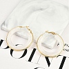 304 Stainless Steel Hoop Earrings For Women EJEW-B113-02G-04-1