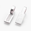Tibetan Style Alloy Glue-on Flat Pad Bails TIBE-4710-S-NR-1