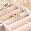 304 Stainless Steel Rhinestone Stud Earrings for Women EJEW-M068-03G-01-1