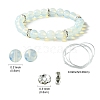 DIY Opalite Round Beaded Stretch Bracelet Making Kit DIY-YW0008-36G-1