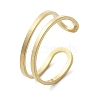 304 Stainless Steel Hollow Cuff Rings for Women RJEW-S395-01G-4