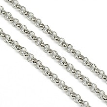 304 Stainless Steel Rolo Chains STAS-M032-42P-3mm