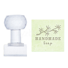 Clear Acrylic Soap Stamps DIY-WH0438-018