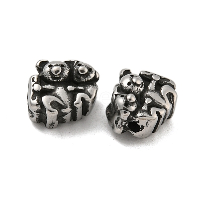 Animal 304 Stainless Steel Beads STAS-E214-11AS-04-1