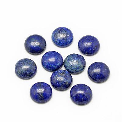 Natural Lapis Lazuli Cabochons G-R416-6mm-33-1