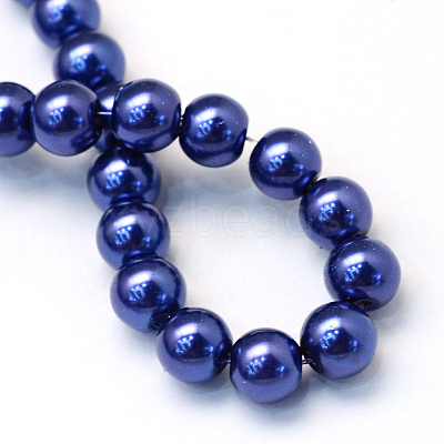 Baking Paint Glass Pearl Bead Strands HY-Q003-3mm-19-1
