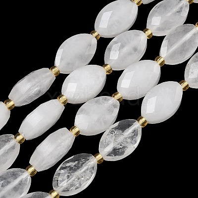 Natural Quartz Crystal Beads Strands G-A295-A13-01-1