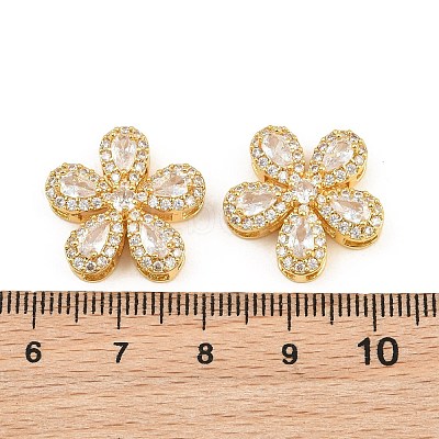 Brass Micro Pave Cubic Zirconia Pendants CU-CBA3D67-06G-05-1