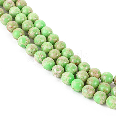 Natural Imperial Jasper Beads Strands G-I122-10mm-01-1