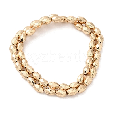 Electroplated Strong Magnetic Synthetic Hematite Beads Strands G-P518-03A-1